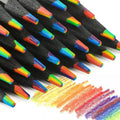 3Pcs pastel 7 Colors Concentric Gradient Rainbow Pencil Crayons Colored Pencil Set cheap kawaii stationery Art Painting Drawing